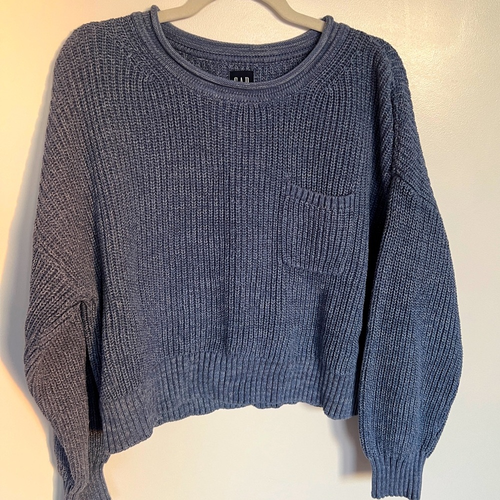 GAP Shaker-Stitch Pocket Sweater